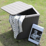 Dėžė BOCAS 39x39x42cm, pilkas plastikas - Image 4