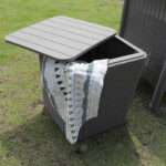 Dėžė BOCAS 39x39x42cm, pilkas plastikas - Image 5