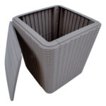 Dėžė BOCAS 39x39x42cm, pilkas plastikas - Image 11