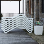 Grindų kėdė RESORT iš smėlio spalvos plastiko - Image 9