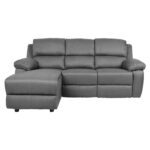Kampinė sofa BERIT LC, rankinis atsilenkimo mechanizmas, tamsiai pilka - Image 3