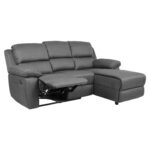 Kampinė sofa BERIT RC, rankinis atsilenkimo mechanizmas, tamsiai pilka - Image 2
