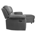 Kampinė sofa BERIT RC, rankinis atsilenkimo mechanizmas, tamsiai pilka - Image 4