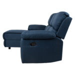 Kampinė sofa BERIT LC, rankinis atsilenkimo mechanizmas, tamsiai mėlyna - Image 4