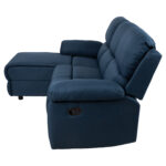 Kampinė sofa BERIT LC, rankinis atsilenkimo mechanizmas, tamsiai mėlyna - Image 5