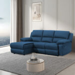 Kampinė sofa BERIT LC, rankinis atsilenkimo mechanizmas, tamsiai mėlyna - Image 7