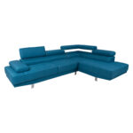 Kampinė sofa GALVIN RC, vandenyno mėlyna - Image 6