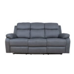 REX 3 vietų sofa su rankiniu mechanizmu, tamsiai pilka - Image 3