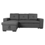 Kampinė sofa-lova CARITA tamsiai pilka - Image 4