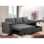 Kampinė sofa-lova CARITA tamsiai pilka - Image 8
