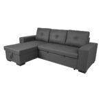 Kampinė sofa-lova CARITA tamsiai pilka - Image 9
