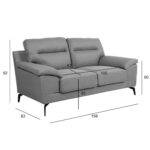 Sofa ENZO 2-vietė, pilka - Image 2