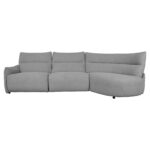 Kampinė sofa CANNES RC, elektrinis minkštasuolis, pilka - Image 3