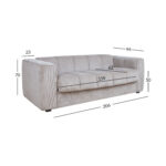 Sofa-lova STELLA su spyruokliniu čiužiniu, smėlio spalvos - Image 7