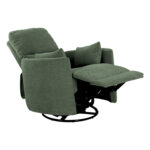 Atlošiamas fotelis STINA su supamuoju ir besisukančiu rankiniu mechanizmu, žalias - Image 3