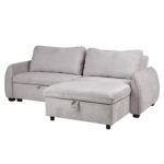 Kampinė sofa-lova CLOUD šviesiai pilka - Image 7