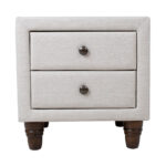 Naktinis staliukas EMILIA šviesiai smėlio spalvos - Image 2