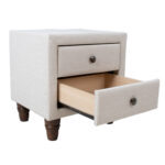 Naktinis staliukas EMILIA šviesiai smėlio spalvos - Image 6