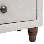 Naktinis staliukas EMILIA šviesiai smėlio spalvos - Image 7