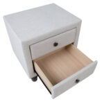 Naktinis staliukas EMILIA šviesiai smėlio spalvos - Image 3