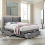 Lova SUGI 160x200 cm, pilka - Image 2