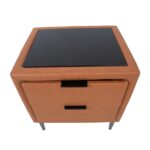 Naktinis staliukas LENA 50,5x41xH54cm, konjako rudos spalvos - Image 5