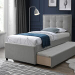 Lova OSWALDO 90x200cm, platiniškai pilka