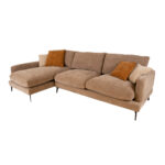 Kampinė sofa DAISY LC, smėlio spalvos