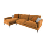 Kampinė sofa DAISY LC, ruda