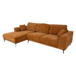 Kampinė sofa OLIVIA LC, ruda