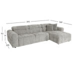 Kampinė sofa BELISMA RC, pilka - Image 7