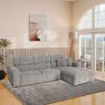 Kampinė sofa BELISMA RC, pilka - Image 6