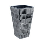 Augalų laikiklis WICKER 28x28xH50cm, pilkas