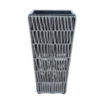 Augalų laikiklis WICKER 28x28xH50cm, pilkas - Image 2