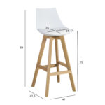 Baro kėdė SONJA balta - Image 3