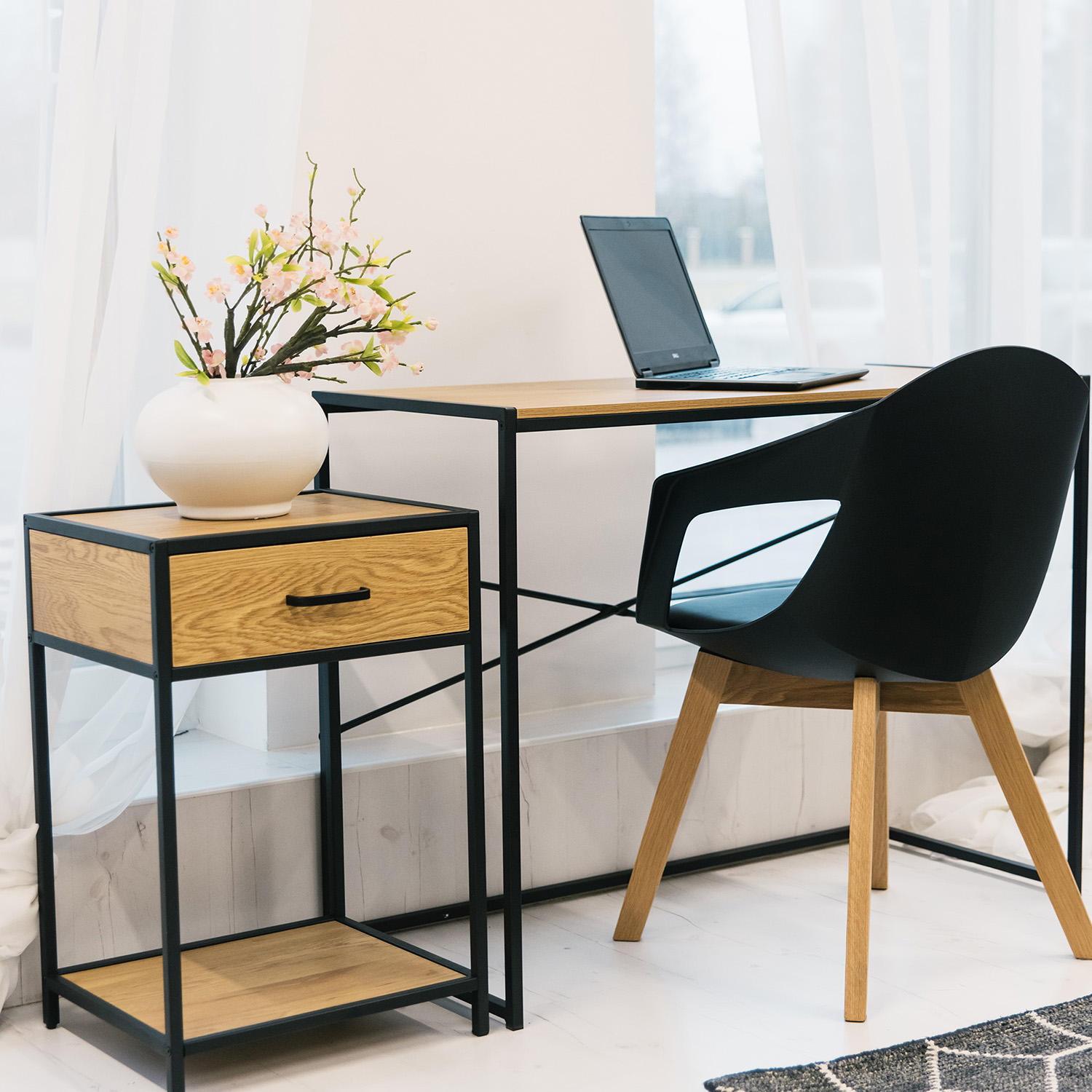 37035_04 Kėdė STUART juoda - Image 1