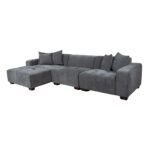 Kampinė sofa DAHLIA LC, pilka