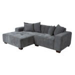 Kampinė sofa DAHLIA LC, pilka - Image 6