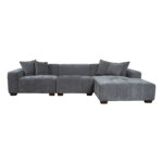 Kampinė sofa DAHLIA RC, pilka - Image 3