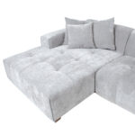 Kampinė sofa DAHLIA LC, šviesiai pilka - Image 7
