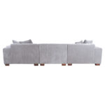 Kampinė sofa DAHLIA RC, šviesiai pilka - Image 4