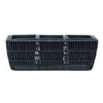 Gėlių dėžutė WICKER 43x16xH16cm, juoda - Image 2