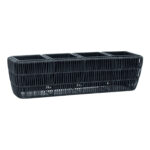 Gėlių dėžutė WICKER 57x16xH16cm, juoda