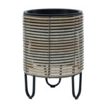 Sodinukas WICKER D25xH35cm, smėlio pilkos spalvos