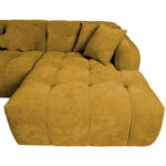 Kampinė U formos sofa FORTE LC, rusvai geltona - Image 5