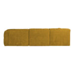 Kampinė U formos sofa FORTE LC, rusvai geltona - Image 7