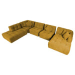 Kampinė U formos sofa FORTE LC, rusvai geltona - Image 8