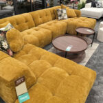 Kampinė U formos sofa FORTE LC, rusvai geltona - Image 10