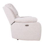 Atlošiamas fotelis FELICIA su elektriniu mechanizmu, natūralus baltas - Image 4