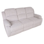 Trivietė atlošiama sofa FELICIA su elektriniu mechanizmu, natūrali balta - Image 4